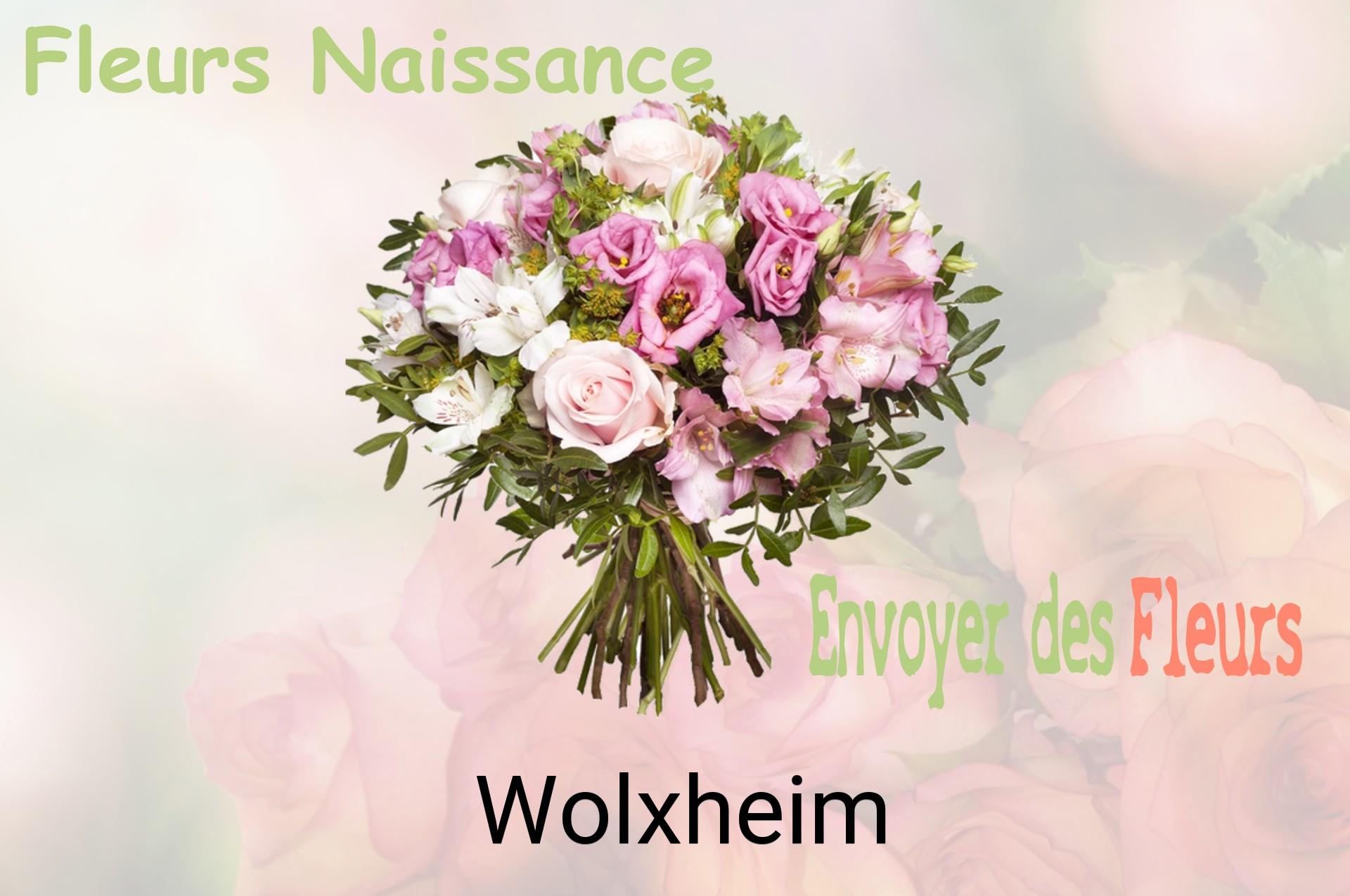Bouquet de fleurs de naissance livré à Wolxheim